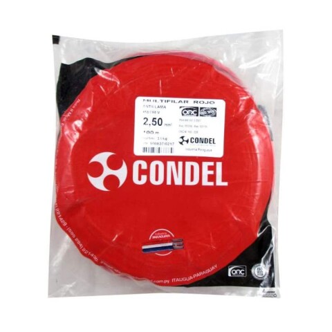 CABLE MULTIFILAR 2,50MM2 ROJO CONDEL CABLE MULTIFILAR 2,50MM2 ROJO CONDEL