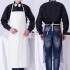 Delantal Cocinero Chef Tela Blanco Impermeable Textura Cuero Variante Color Blanco