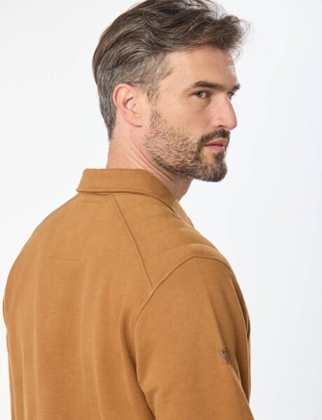 BUZO POLO DE FELPA Mostaza