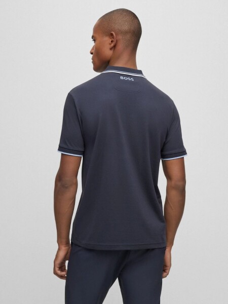 BOSS -Remera polo de algodón, regular fit, PADDY PRO Azul