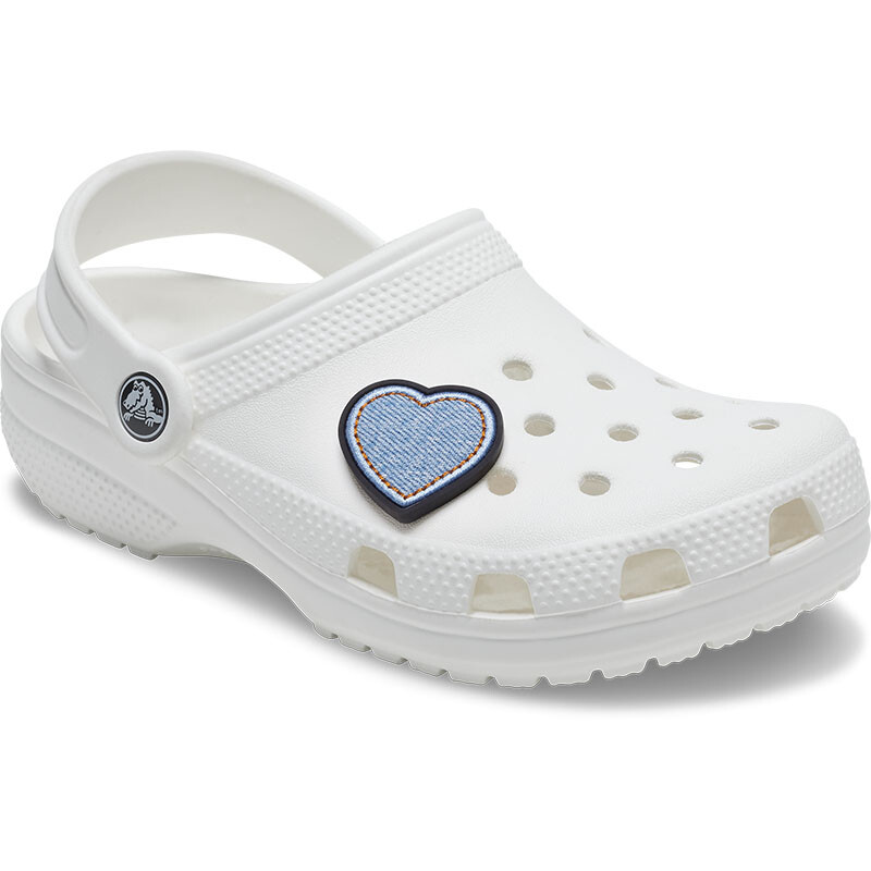 Jibbitz™ Charm Denim Patch Heart Multicolor