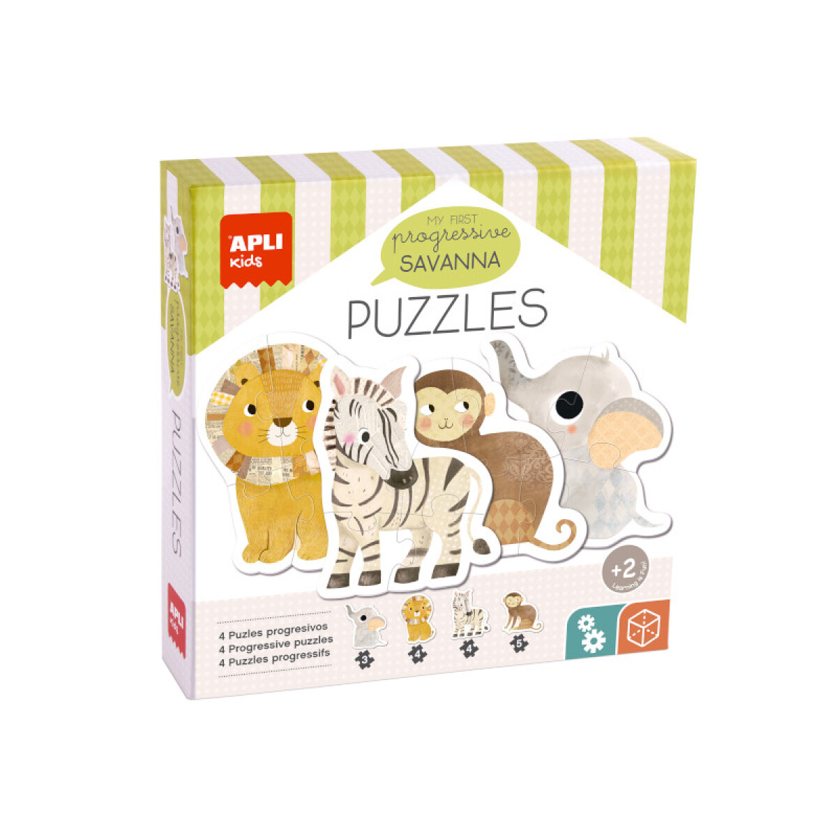 Puzzle progresivo mi primer Sabana - Apli 