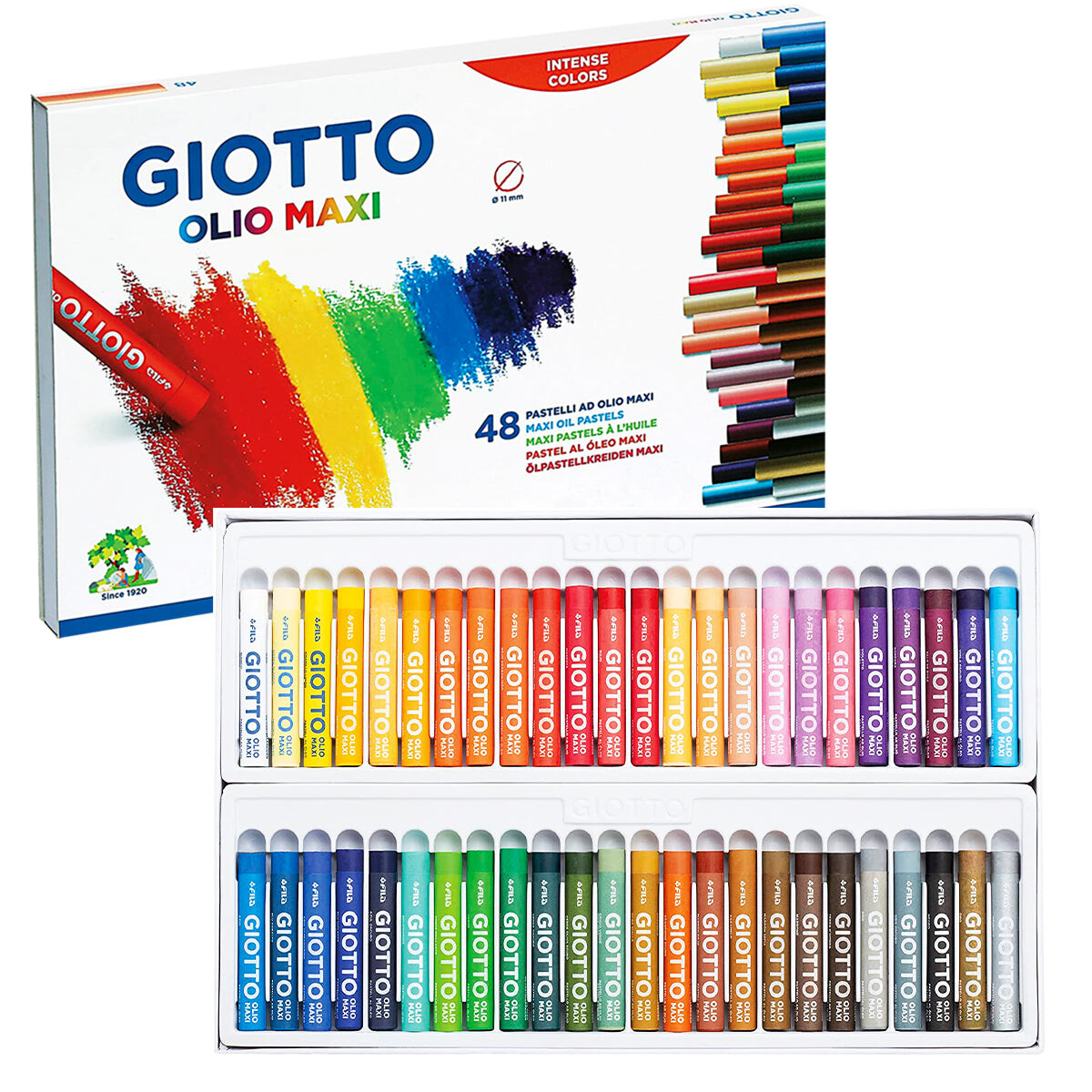 Giotto Oleo Pasteles Caja X48 Variedad Colores 