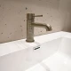 GRIFERIA LAVATORIO BAJO BRUSHED NICKEL - SIGNATURE GRIS