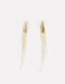 Aros Colgantes Largos Metal Aros De Cadenas - Dorado