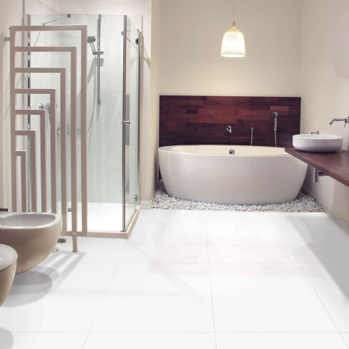 Ceramica Blanco Mate Rectificado 60x60Cm Piso GAMAS DE BLANCO