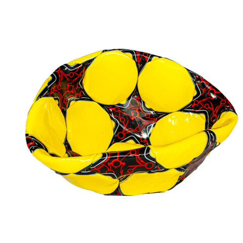 3x2 OUTLET Pelota para futbol de cuero Nº5 en colores fluo Unica