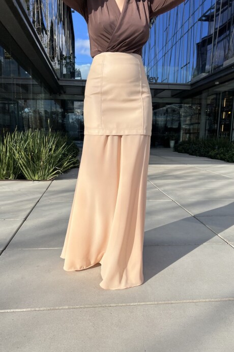 Falda Midi Sunny Durazno