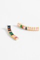 Caravanas largas strass MULTICOLOR