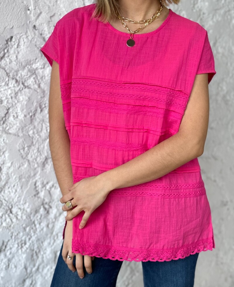 Blusa Selene fucsia