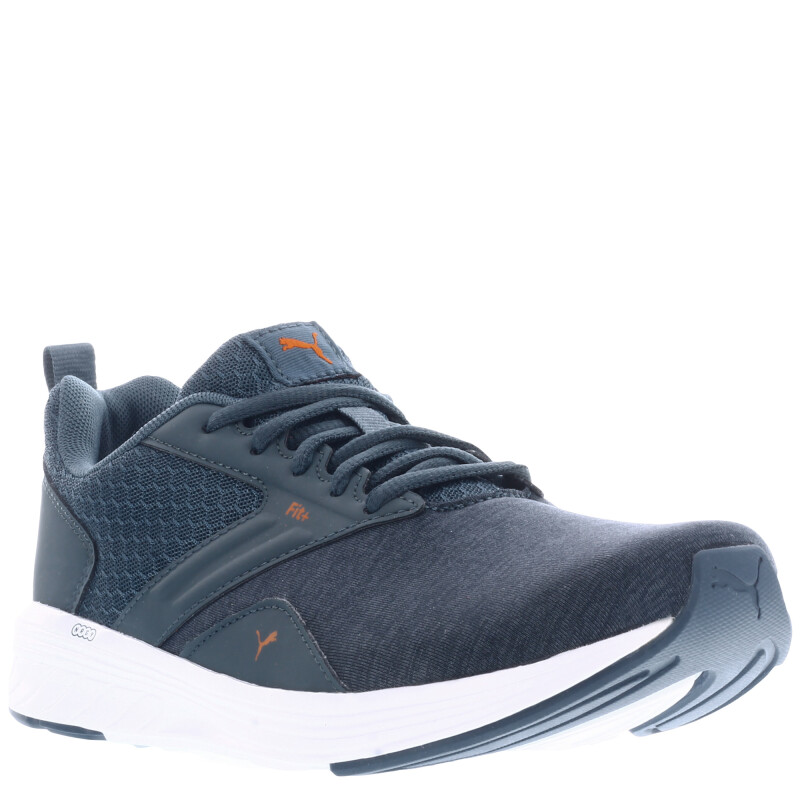 Championes de Hombre Puma Fit Comet Gris Oscuro - Anaranjado