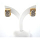 Caravanas Oro 18 Y Brillantes, Tipo Aro En 2 Colores Con Brillantes Caravanas Oro 18 Y Brillantes, Tipo Aro En 2 Colores Con Brillantes