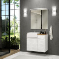 CONJUNTO DE BAÑO MODELO CORA 80 CM / MUEBLE + BACHA + ESPEJO Conjunto De Baño Modelo Cora 80 Cm / Mueble + Bacha + Espejo
