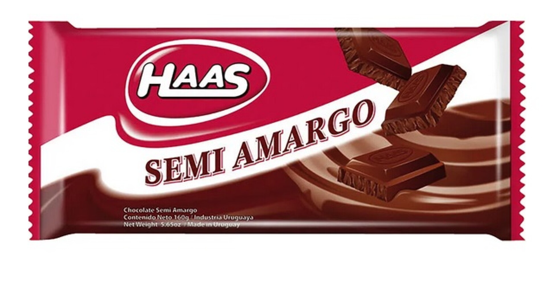 TABLETA CHOCOLATE HAAS 150G SEMI AMARGO 