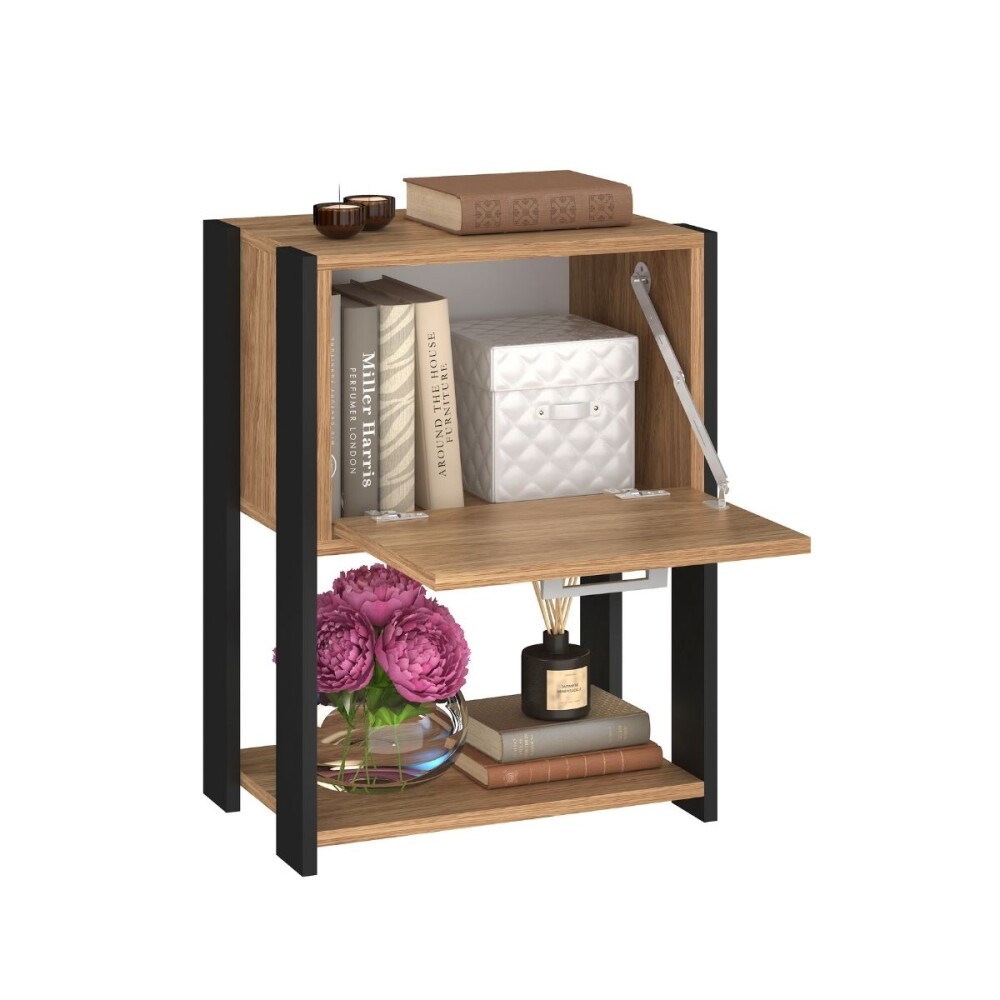 MESA DE LUZ NEGRO MIEL