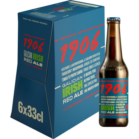 Pack X6 Cerveza 1906 Irish Botella 330ML 001