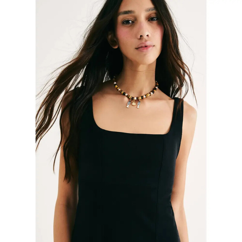 VESTIDO CURTO FEM PRETO ESCURO