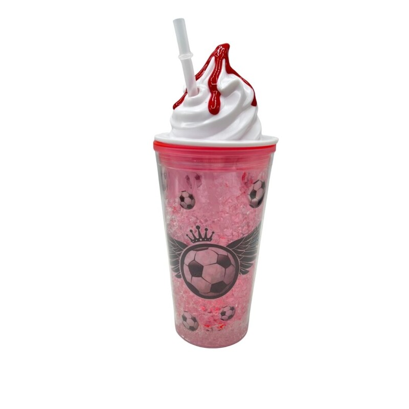 VASO ACRILICO CON PAJITA Y LUCES • 450ml VASO ACRILICO CON PAJITA Y LUCES • 450ml