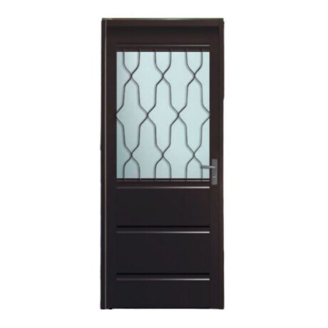 PUERTA DE CHAPA DOBLE CON POSTIGO FIJO CON REJA - IZQUIERDA PUERTA DE CHAPA DOBLE CON POSTIGO FIJO CON REJA - IZQUIERDA
