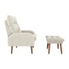 Poltrona 1 Cuerpo Living + Puf - Nantes Blanco Poltrona 1 Cuerpo Living + Puf - Nantes Blanco