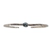 Brazalete Delhi - Plata rodinada 925 - Piedra agua marina-BR2016 conpiedra