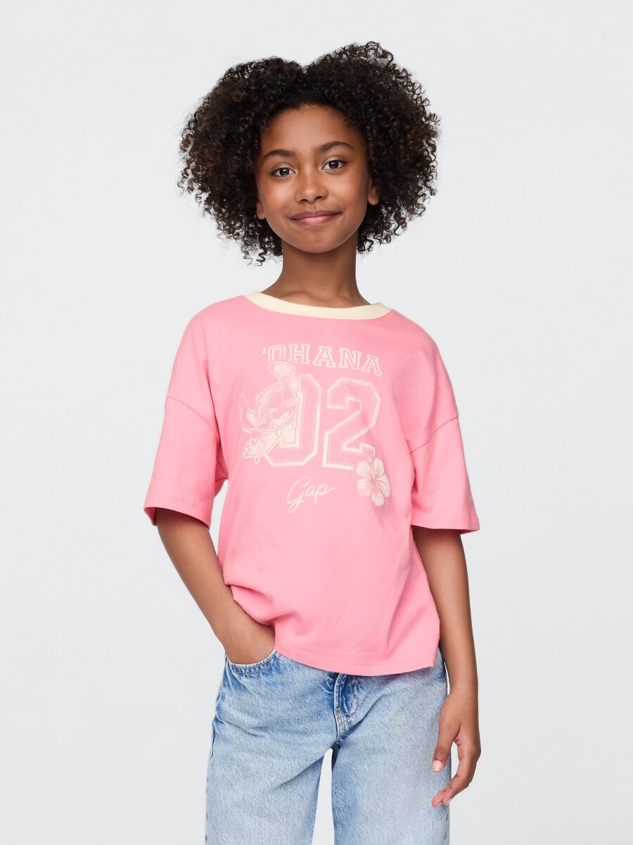 Remera Gráfico Niña - May Pink 