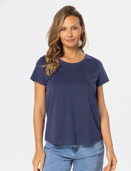 REMERA BÁSICA DE ALGODÓN Azul