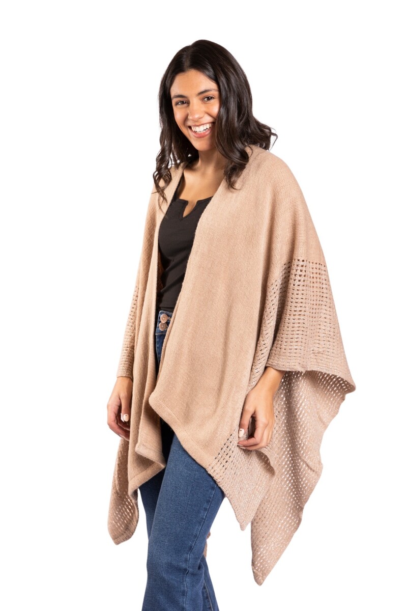 CHERRY RUANA - BEIGE 