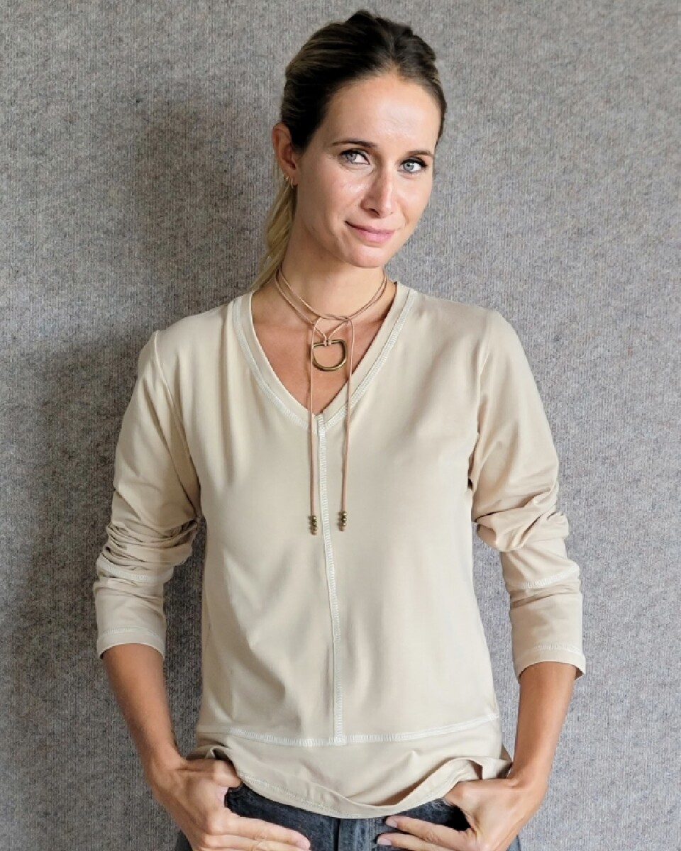 Remera Julia - Beige 