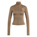 Campera de Mujer Adidas Optime Essentials We Zip Beige