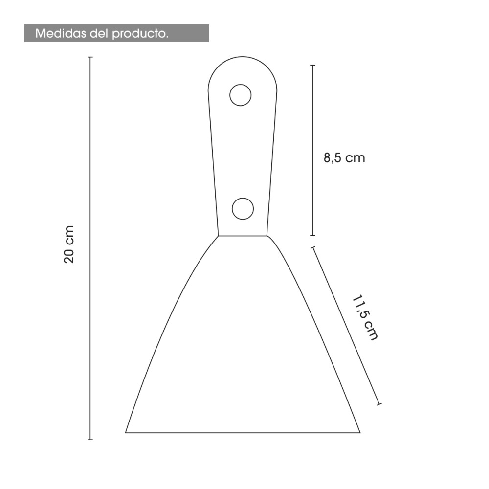 Espatula Mango Plástico Para Enduir 3 Pulgadas Construccion Espatula Mango Plástico Para Enduir 3 Pulgadas Construccion