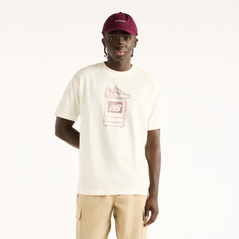 Remera New Balance de Hombre - Digitally - MT62M06CAGA CHARCOAL HEATHER