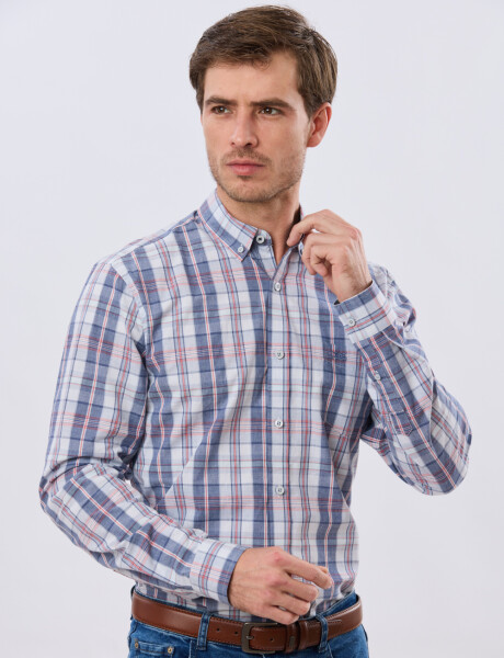CAMISA CUADROS Rojo