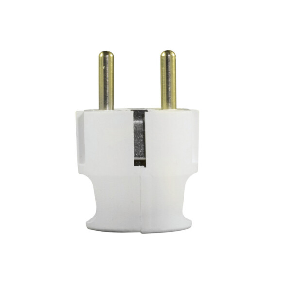 Ficha schuko 16A, blanca - Electraline M31146