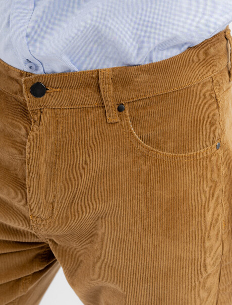 Pantalon pana marron