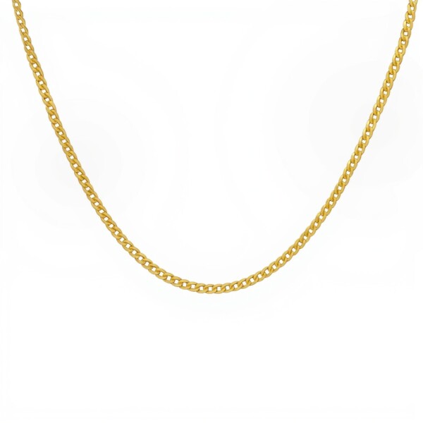 Cadena oro cubana -Oro bajo -Sin Piedra-CD8020 sinpiedra