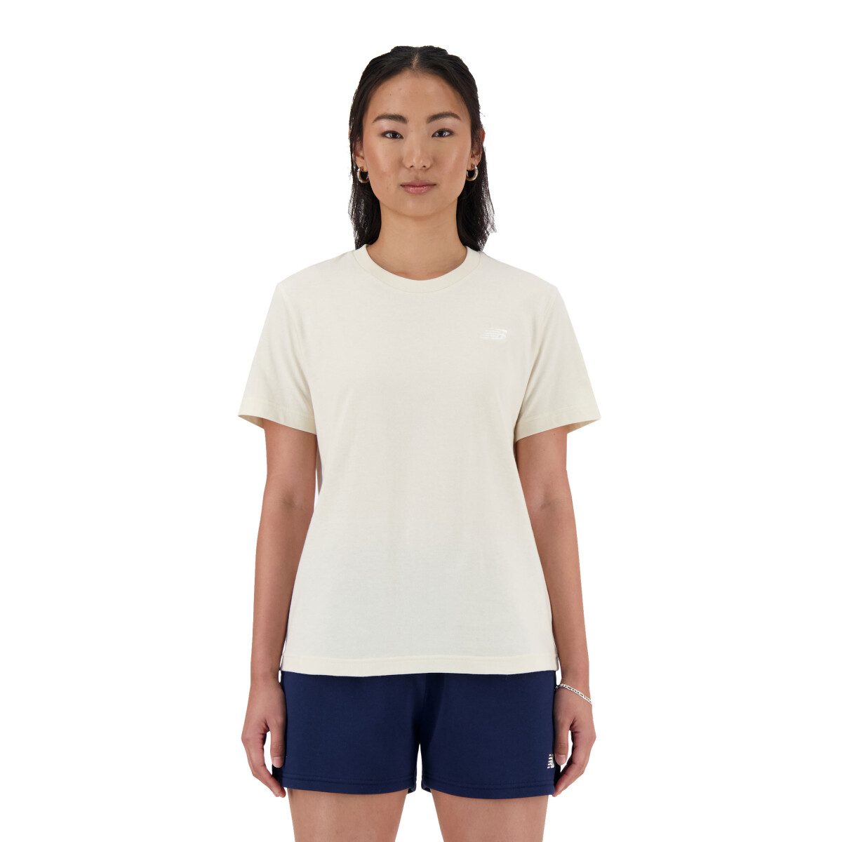 Remera de Mujer New Balance Small Logo New Balance - Beige 