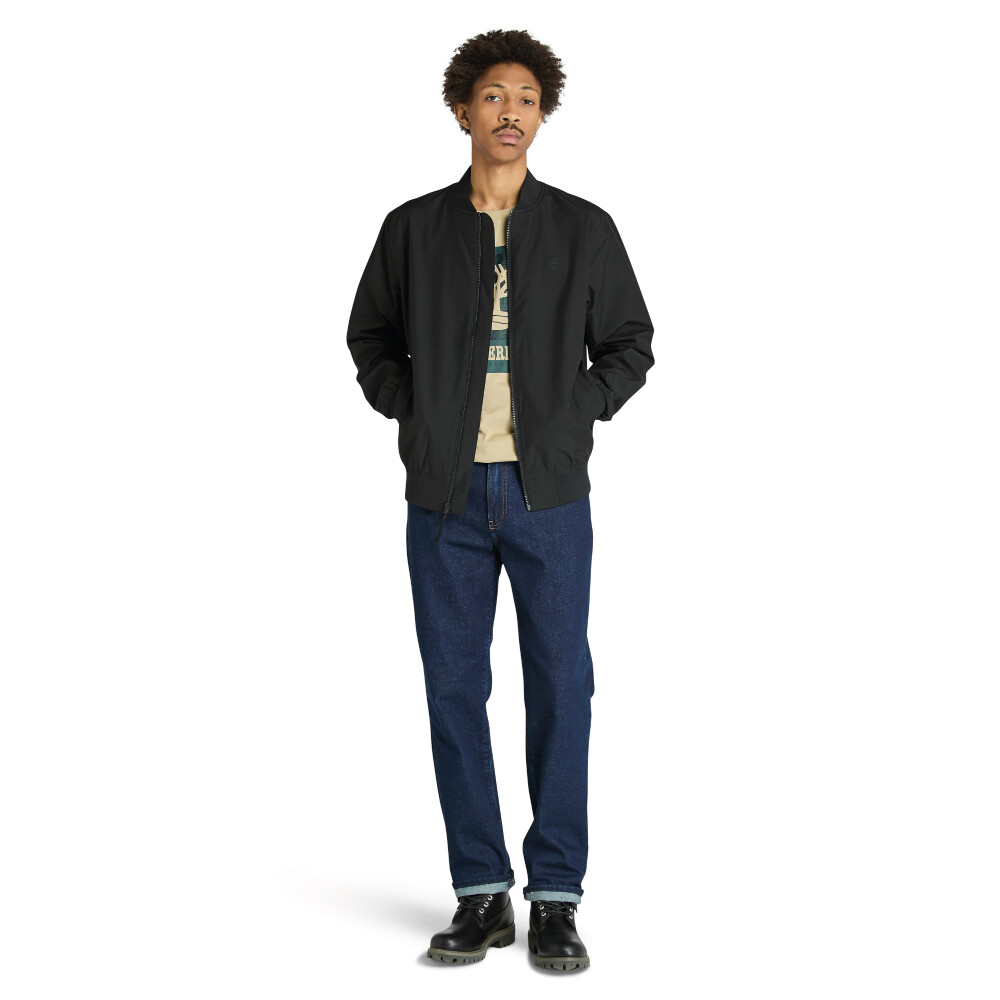Casaca WaterResistant Mid-Season Bomber Hombre Black