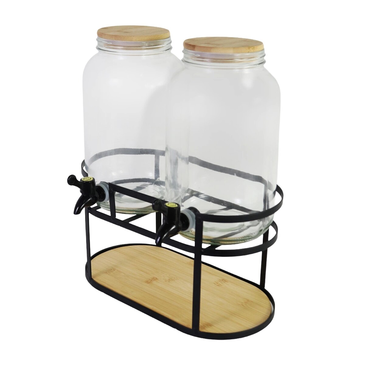 JGO DISPENSADOR DOBLE C/SOPORTE METAL/VASOS 