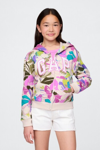 Canguro Con Cierre Logo Gap Sin Felpa Niña Sp Floral Logo