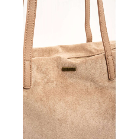 Travel Bag Gamuza Vegana Con Cierr Mocha