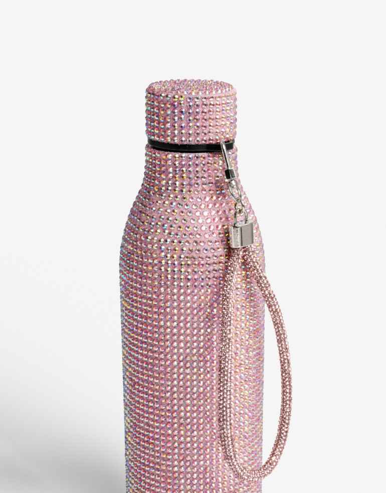 Artículos cocina Botellas Botella Metálica Con Strass - Rosa Claro