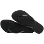 Sandalias Havaianas Slim Glitter II Mujer Negro/Negro