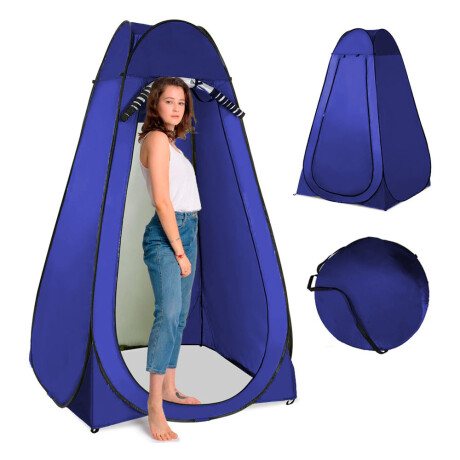 Carpa Autoarmable de Baño Plegable Portable p/ Camping Playa Azul
