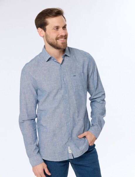 CAMISA DE LINO Denim
