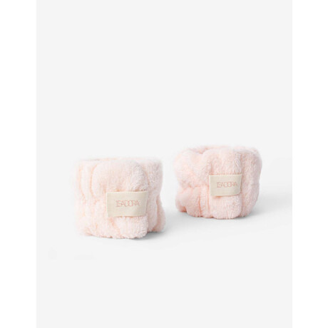 Muñequeras Para Rutina Facial Rosa Polvo