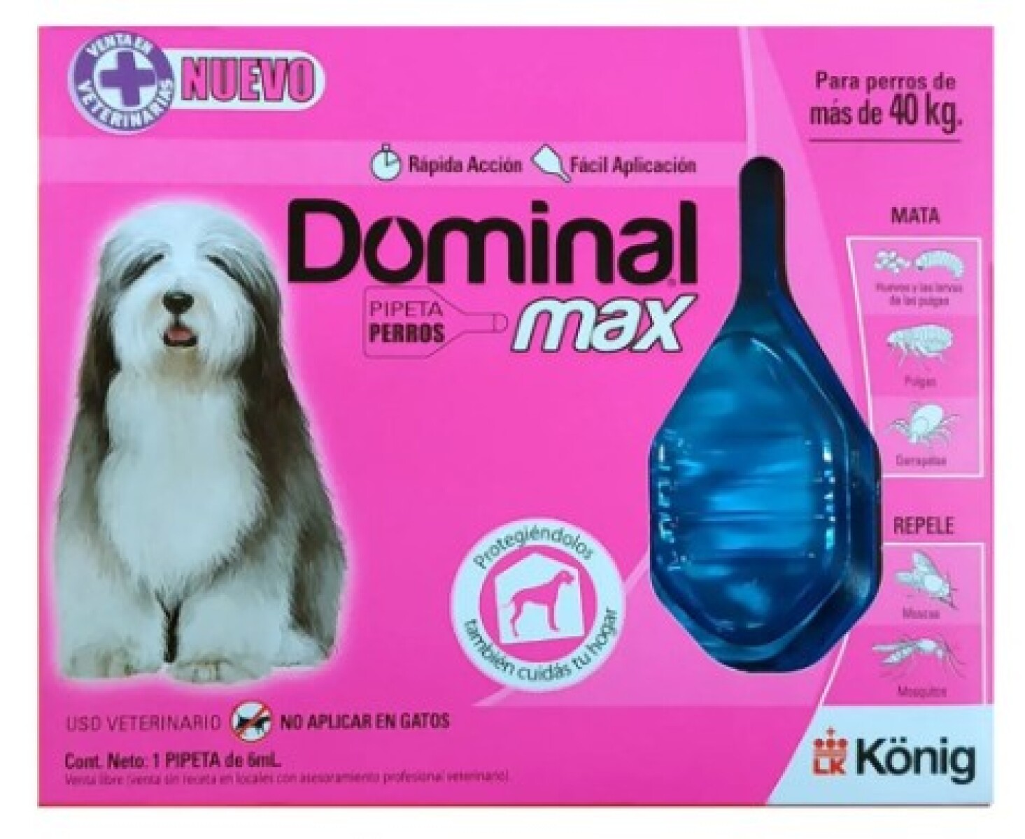 ANTIPARASITARIO KONIG DOMINAL MAX PERRO +40KG 