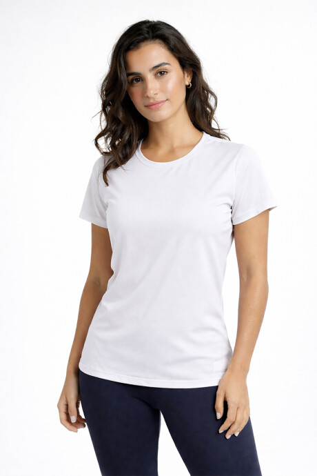 Remera lisa impulse Fitness Blanca