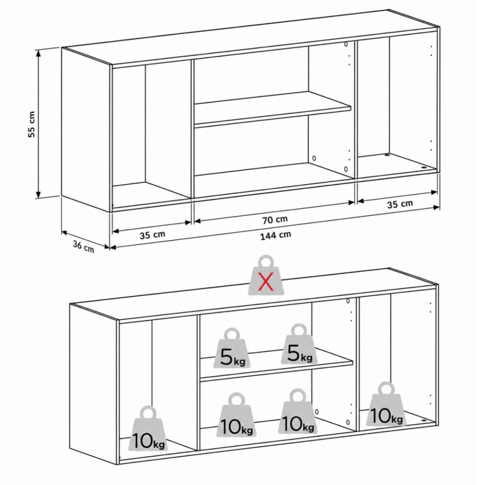 Mueble aéreo cocina Cisne 150cm Gris Cozimax Mueble Aéreo Cocina Cisne 150cm Gris Cozimax