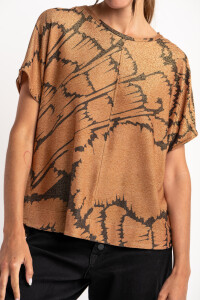 Blusa Lurex Café